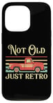 Coque pour iPhone 13 Pro Not Old Just Retro – Voiture classique rouge vintage Pickup Truck