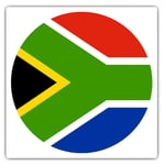 2 x Square Stickers 10 cm - South Africa Pretoria Flag Cool Gift #9121