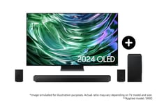 Samsung 2024 83" S90D OLED 4K TV and Q990D Q-Series Soundbar with Subwoofer and Rear Speakers Phantom Black