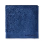 HEAD Dynamic - Terry Towel in 100% Pure Cotton Certified Cotton, Ideal as a Gym Towel, Shower and Bath Towel 70 x 140 cm, Quick Drying, Soft Absorbent Bath Towels, Ocean Navy