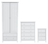 Argos Home Scandinavia 3 Piece 2 Door Wardrobe Set - White