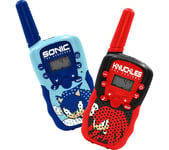 Otl SH1212 Sonic the Hedgehog Walkie Talkie Set - Blue & Red, Red,Blue