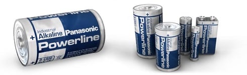 PANASONIC LR03 AAA 1,5 V POWERLINE ALKALINE INDUSTRI BATTERI