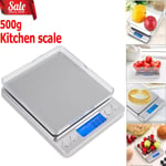 0.03g 500g Digital LCD Weighing Kitchen Scale Pocket Grams Electronic Food UK