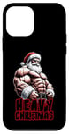 iPhone 12 mini Heavy Christmas Cooler Santa Hat Muscles 02 Case