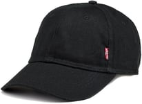 Levi's Men's Classic Twill Red Tab Baseball Cap, Black, One size( 58 cm/ 23 in )