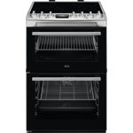 AEG CCX6740ACM 60cm Ceramic Double Oven Freestanding Cooker