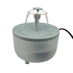 Pet Water Fountain USB Hiljainen Automaattinen Suodatettu 1200ml Kissoille US Plug 110V+1.2L 15 15 9 CM Valkoinen läpinäkymätön