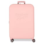 Reebok Franklin Valise Cabine, Set valises, fabriquée en ABS, Un matériau résistant et léger, Fermeture TSA, Quatre Roues Doubles à Rotation multidirectionnelle, par Joumma Bags, Nude, Valise Moyenne