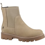 Hush Puppies Adeline Suede WoMens Sand Boots - Beige - Size UK 3