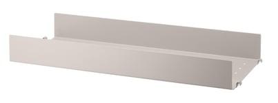 String - Metall hylle Høy w58x20 - Beige