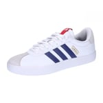 adidas VL Court 3.0 Shoes Homme, Cloud White Dark Blue Better Scarlet, 48 EU