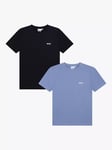 HUGO BOSS Kids' T-Shirts, Pack of 2, Black/Blue