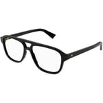 Lunettes de soleil Bottega Veneta  BV1294O Cadres Optiques, Noir/Transparent, 56 mm