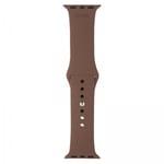 holdit Apple Watch 42/44/45mm/Apple Watch Ultra Armband Silikon Dark Brown