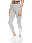 NIKE W NSW Lggng Club HW Sport Trousers - Dark Grey Heather/(White), XX-Large