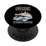 Titanic Expert – White Starline RMS Titanic Garçons Filles PopSockets PopGrip Adhésif