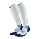 CEP Core Run Socks Tall 5.0 Vit / Blå - Handla nu på Loparshop.se!