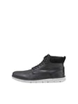 JACK & JONES Homme JFWTUBAR Leather STS Chukka Boots, Gris(Anthracite Anthracite), 43 EU