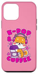 Coque pour iPhone 12 mini Chiot, K-Pop et café, musique coréenne, chien mignon et