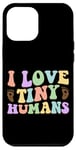 Coque pour iPhone 12 Pro Max Citation « I Love Tiny Humans »