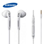 Samsung Ecouteurs Kit Piéton stéréo EO-EG920BW Mini Jack 3.5mm Blanc pour Samsung Galaxy A41