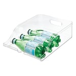 iDesign Fridge Storage Box, Large Kitchen Storage Container Made of BPA-free Plastic, Kitchen Organiser for Drinks, Tinned Foods and More, Clear