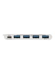 Eaton series 4-Port USB 3.1 USB-C to USB-A Hub w/ USB-C Charging Port 5 Gbps USB-hub - 4 porter - Hvit