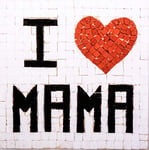 Trois petits points- Kit Mosaique Complet-I Love Mama-GEANT+, 6192459601311, Universel