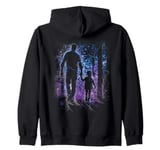 Fathers Day Father Daughter Silhouette Holding Hands Zip Hoodie