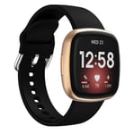 Fitbit Versa 3 Silikone Urrem - Sort