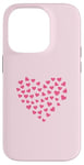 Coque pour iPhone 14 Pro Pink Heart Love Graphic Icon Filled With Little Hearts