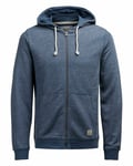 Jack & Jones Hooded Zip Through Sweatshirt Bright Cobalt Melange M TD022 NN 01