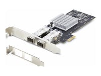 Startech.Com 2-Port Gbe Sfp Network Card, Pcie 2.0 X1, Intel I350-Am2 2X 1Gbe Controller, 1000Base Copper/Fiber Optic, Dual-Port Gigabit Ethernet Nic, Desktop/Server Backplanes - Windows And Linux Compatible (P021gi-Network-Card) - Nätverksadapter -