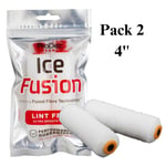 ProDec Paint Roller Refill Sleeves Ice Fusion 4" Painting Decorating Pack 2