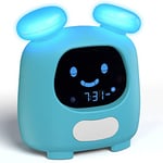 i-box Blinky, Alarm Clock for Kids, Sleep Trainer Clock, Bedtime Night Light and Wake Up Light, Sleep Aid for Kids, Soothing Sounds and Lullabies, Gift For Kids Christmas Birthday