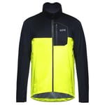 GORE WEAR Men's Cycling Jacket Spirit, GORE-TEX INFINIUM, Neon Yellow/Black, M