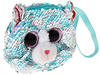 TY Whimsy Blue Cat Wristlet - SEQUINED, Multicolored, One Size, 95233