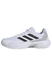 adidas Men's Courtjam Control 3 Tennis Shoes, Cloud White/Core Black/Grey Two, 8 UK