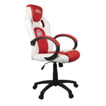 Konix My Hero Academia Chaise de Bureau Gaming Junior - Inclinaison siège 15° - Cuir polyuréthane Lisse - Rouge et Blanc