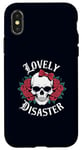 Coque pour iPhone X/XS Sarcastique Lovely Disaster Girly Gothique Dark Humour