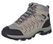 Lico Femme Manaslu High Chaussure de Course Tout Terrain, Gris et Rose, 43 EU