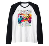 Gaming Vintage 10th Birthday 10 Ten Year Old Boy Girl Gamer Raglan Baseball Tee