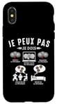 Coque pour iPhone X/XS Je peux pas je dois les boules Boccia Boule Pétanque Drôle