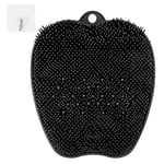 ACWOO Brosse Pieds Douche, Foot Scrubber Douche avec Antidérapant Ventouses, Épurateur de Pieds de Douche, Un Tampon de Massage Apaisant et Relaxant pour Nettoyer et Masser les Pieds(Noir)