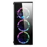 Game Max Blood Stone RGB Mid Tower ATX Gaming Case with 650W Bronze Rated PSU