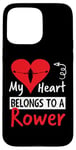 Coque pour iPhone 15 Pro Max Valentines Day Design - My Heart Belongs to a Rower