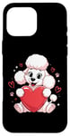 iPhone 16 Pro Max Cute Poodle Love Heart Valentines Day Poodle Lover Case