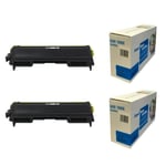 Toner fits Brother DCP-7020 Printer TN2000 Cartridge Black Compatible Laser 2pk