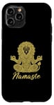 Coque pour iPhone 11 Pro Namaste Lion avec mandala amusant pour le yoga et la méditation